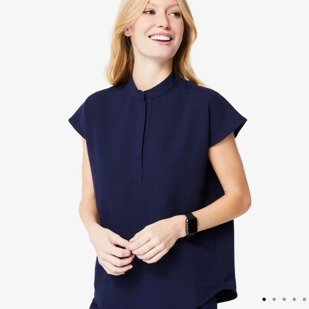 Navy Figs Rafaela Scrub Top